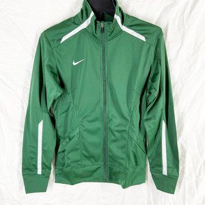 Nike Womens Green Full Zip Track Jacket Size S